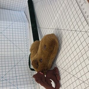 Dan Dee Collector's Choice Musical Plush Reindeer/Moose Hobby Horse Brown-Green